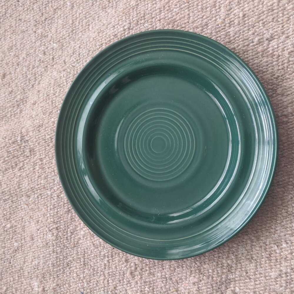 7.75" Winsome China Dark Hunter Green Salad Appetizer Dessert Bread Plate